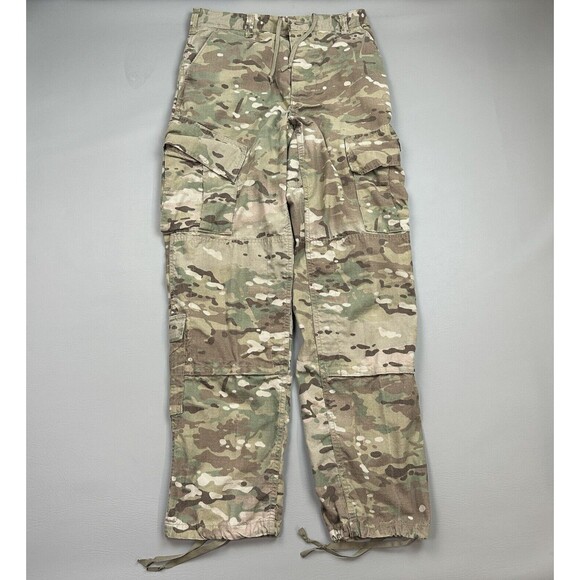 Vintage US Military Pants Mens Small 32x32 Camo Button Fly Flame Resistant - Picture 1 of 12